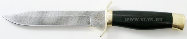 Нож Разведчика (реплика НР-40, дамаск, граб, латунь)