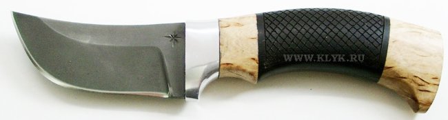 Нож Джамбо (сталь Х12МФ, карельская береза, граб)