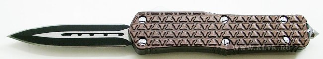 Нож автоматический Microtech Combat Troodon A175 (spear-point, brown) реплика