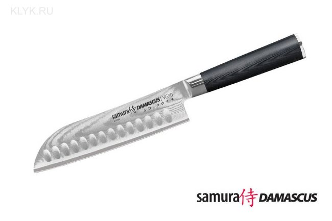 Нож кухонный Samura DAMASCUS SD-0094 Сантоку (нержавеющий дамаск 67 слоев)